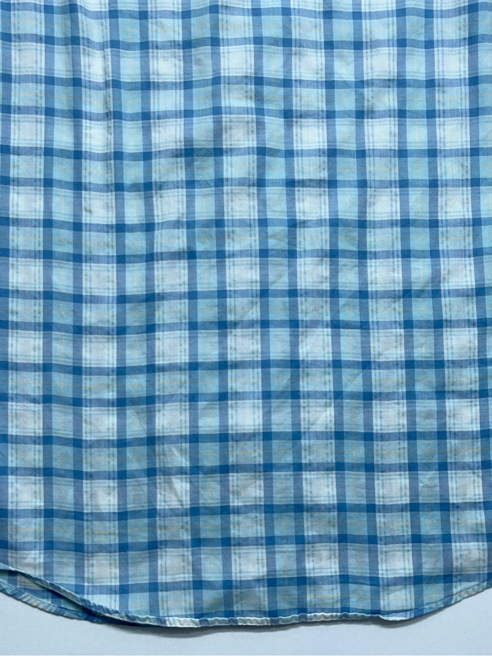 FAHERTY Button Down Shirt Mens Size Medium Long Sleeve Blue Plaid Huckberry - Picture 14 of 15